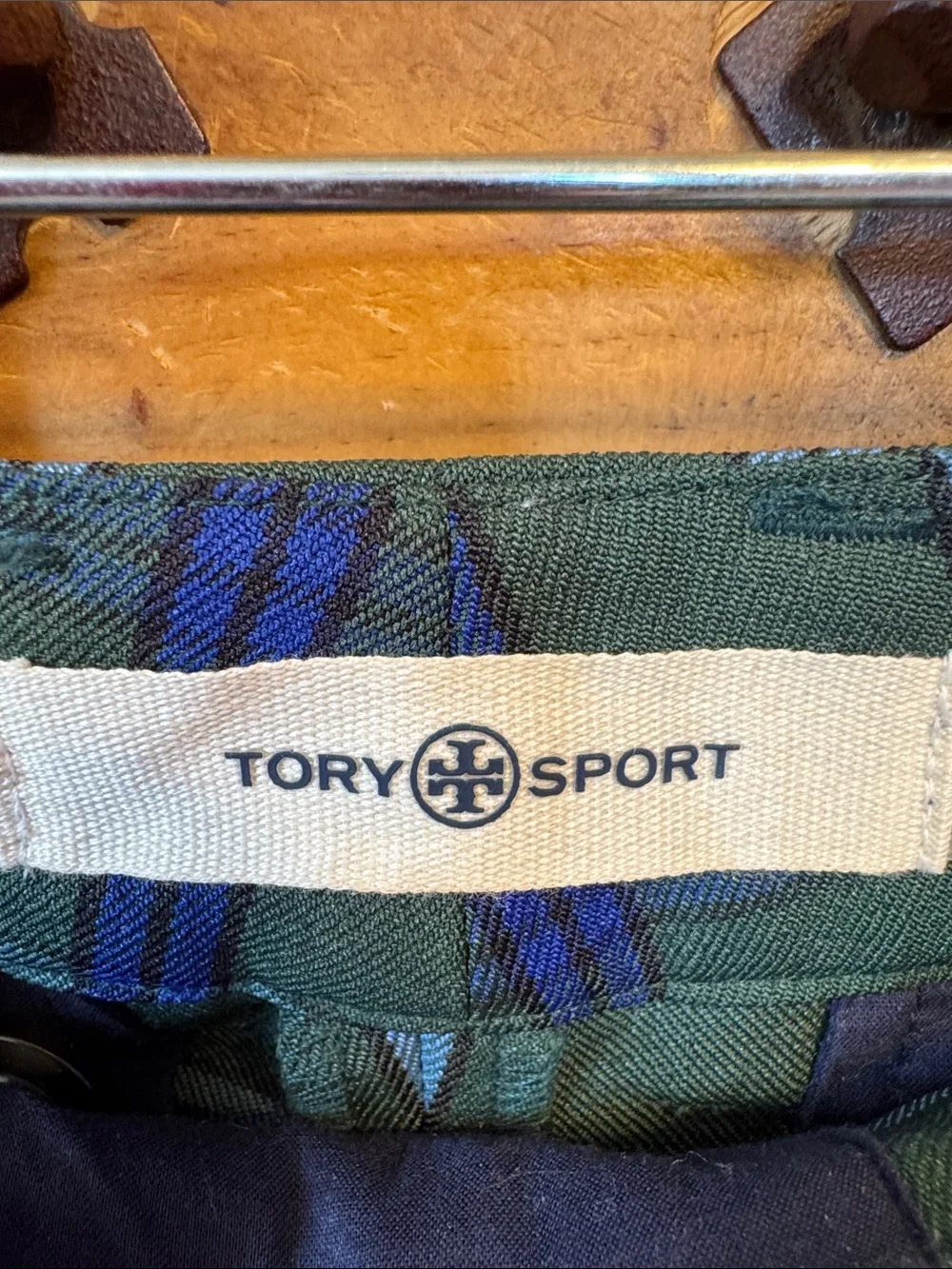 Tory Sport Green & Blue Plaid Tailored Golf Pants